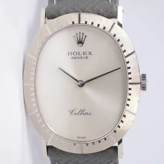 Rolex Cellini 4056 White gold Silver