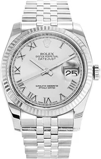 Rolex Datejust 116234-0081 White gold and Stainless steel Silver