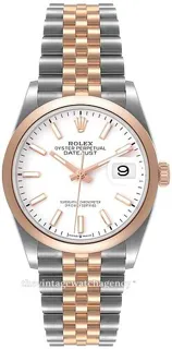 Rolex Datejust 126201-0017 Rose gold and Stainless steel White