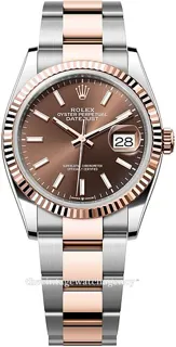 Rolex Datejust 126231-0044 Rose gold and Stainless steel Brown