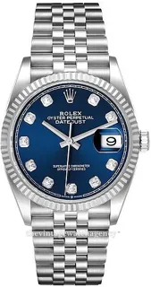 Rolex Datejust 126234-0037 White gold and Stainless steel Blue