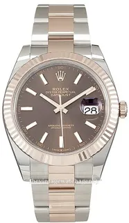 Rolex Datejust 126331-0001 Rose gold and Stainless steel Brown