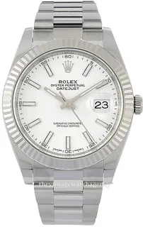 Rolex Datejust 126334-0009 White gold and Stainless steel White