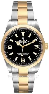 Rolex Explorer 124273-0001 Yellow gold and Oystersteel Black