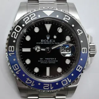 Rolex GMT-Master 116710BLNR 40mm Stainless steel Black