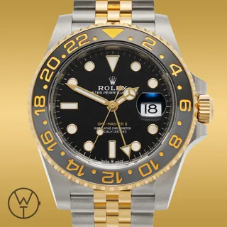 Rolex GMT-Master 126713GRNR 40mm Yellow gold and Stainless steel Black