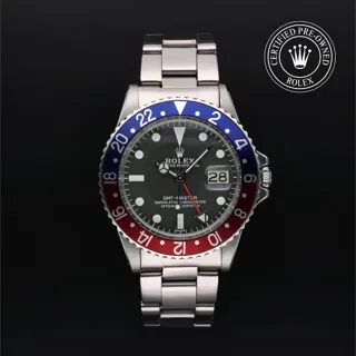 Rolex GMT-Master 16750 40mm Stainless steel Black