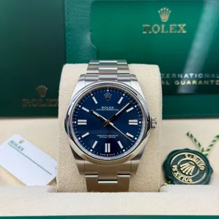 Rolex Oyster Perpetual 124300-0003 Stainless steel Blue