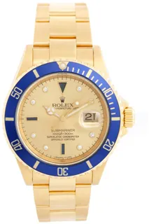 Rolex Submariner 16618 Yellow gold Champagne