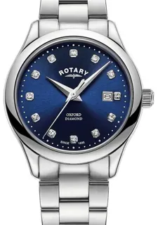 Rotary LB05092/05/D 32mm Stainless steel Blue