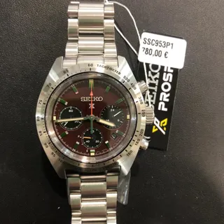 Seiko Prospex SSC953P1 39mm Stainless steel Red