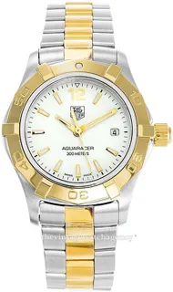 TAG Heuer Aquaracer WAF1424.BB0825 Yellow gold and Stainless steel White