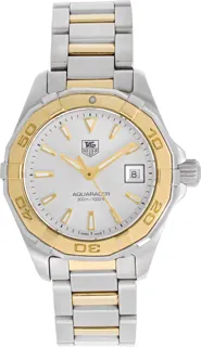 TAG Heuer Aquaracer WAY1455.BD0922 27mm Yellow gold and Stainless steel Silver