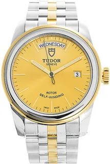 Tudor Glamour Date-Day M56003-0005 Brushed/polished steel Golden