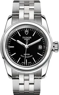 Tudor Glamour Date M51000-0009 Stainless steel Black