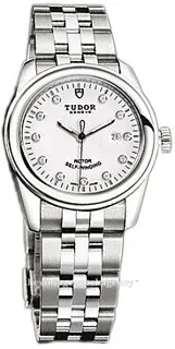 Tudor Glamour Date 53000-68030-WDIDSTL brushed/polished steel White