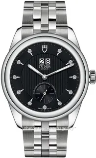 Tudor Glamour Double Date M57100-0004 42mm Stainless steel Black