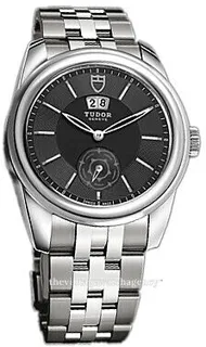 Tudor Glamour Double Date 57000-68070-BIDS 42mm brushed/polished steel Black