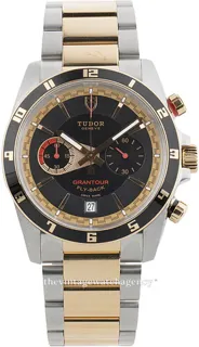 Tudor Grantour 20551N Brushed/polished steel Black