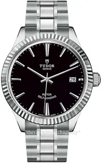 Tudor Style M12510-0003 Stainless steel Black