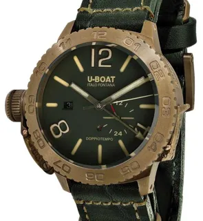 U-Boat Dual Time 9088 46mm Bronze Green