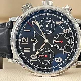 Ulysse Nardin Marine Chronograph 353-22 38mm Stainless steel Black