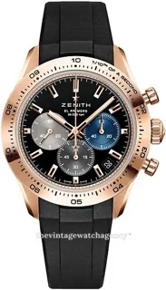 Zenith Chronomaster Sport 18.3101.3600-21.R951 18k rose gold Black