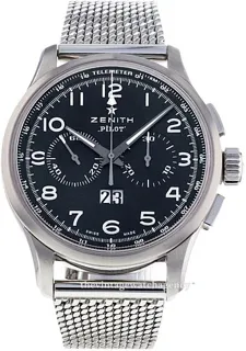 Zenith El Primero Big Date Special 03.2410.4010/21.M2410 Stainless steel Black