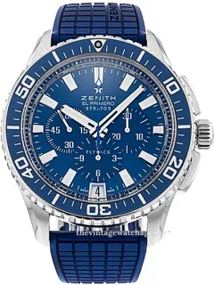 Zenith El Primero Stratos Flyback 03.2067.405/51.R514 Stainless steel Blue