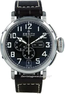 Zenith Pilot 03.2430.4054/21.C721 Stainless steel Black