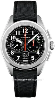 Zenith Pilot 03.4000.3652/21.I001 Stainless steel Black