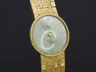 Rolex Cellini 31mm 18k yellow gold Silver