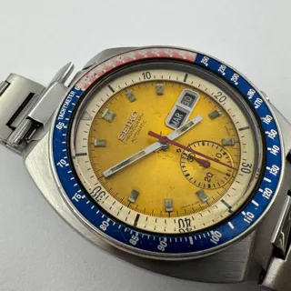 Seiko Chronograph 6139-6002 41mm Stainless steel Yellow