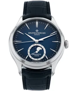 Baume & Mercier Clifton 10756 39mm Stainless steel Blue