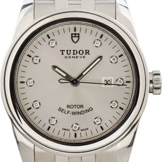 Tudor Glamour Date 53000 31mm Stainless steel Silver