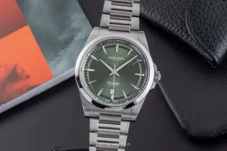 Longines Conquest L38304026 41mm Stainless steel green