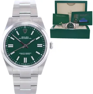 Rolex Oyster Perpetual 124300 Stainless steel Green