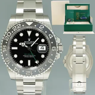 Rolex GMT-Master II 126710GRNR Stainless steel Black