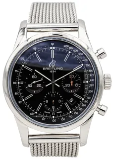 Breitling Transocean Chronograph AB015212/BA99 43mm Stainless steel Black