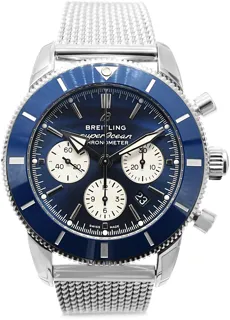 Breitling superoc AB0162 44mm Stainless steel Blue