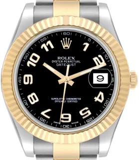 Rolex Datejust II 116333 Stainless steel and 18k yellow gold Black