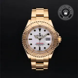 Rolex Yacht-Master 40 16628 18k yellow gold White