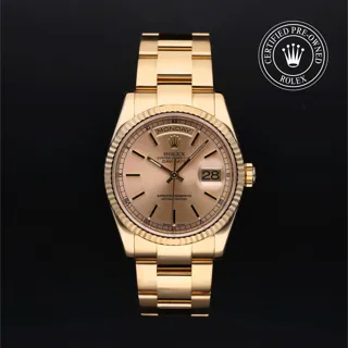 Rolex Day-Date 118238 18k yellow gold Champagne