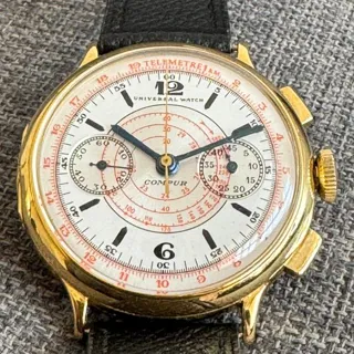 Universal Genève 36mm Yellow gold Gray