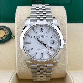 Rolex Datejust 126300-0006 Stainless steel White