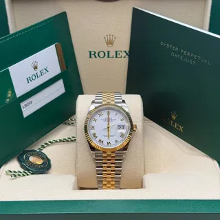 Rolex Datejust 126233-0029 Yellow gold and Stainless steel White