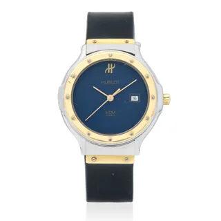 Hublot MDM Genève 1401.2 31mm Stainless steel and gold Blue