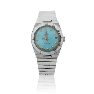 Omega Genève 166.0124 35mm Stainless steel Light blue