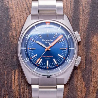 Christopher Ward C65 Super Compressor C65-41ASC1-S0BB0 Stainless steel Blue