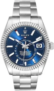 Rolex Sky-Dweller 326934-0003 42mm White gold and Stainless steel Blue